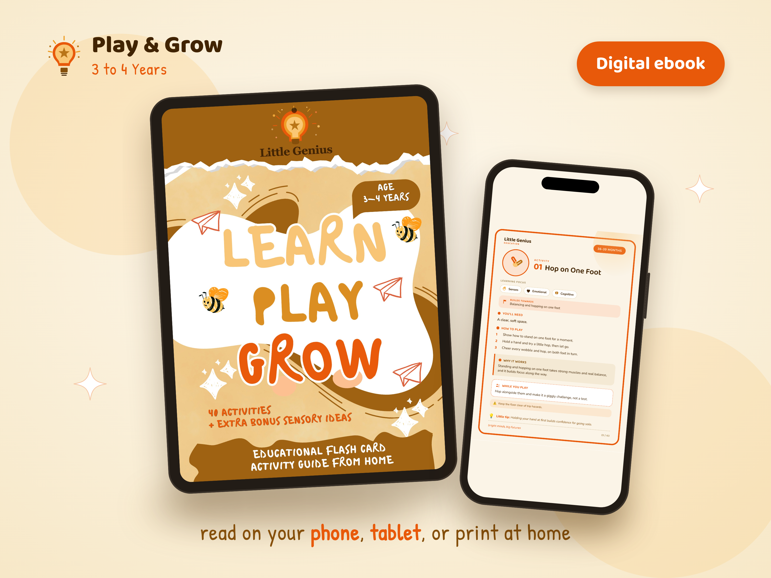 Play & Grow, 3 to 4 Years