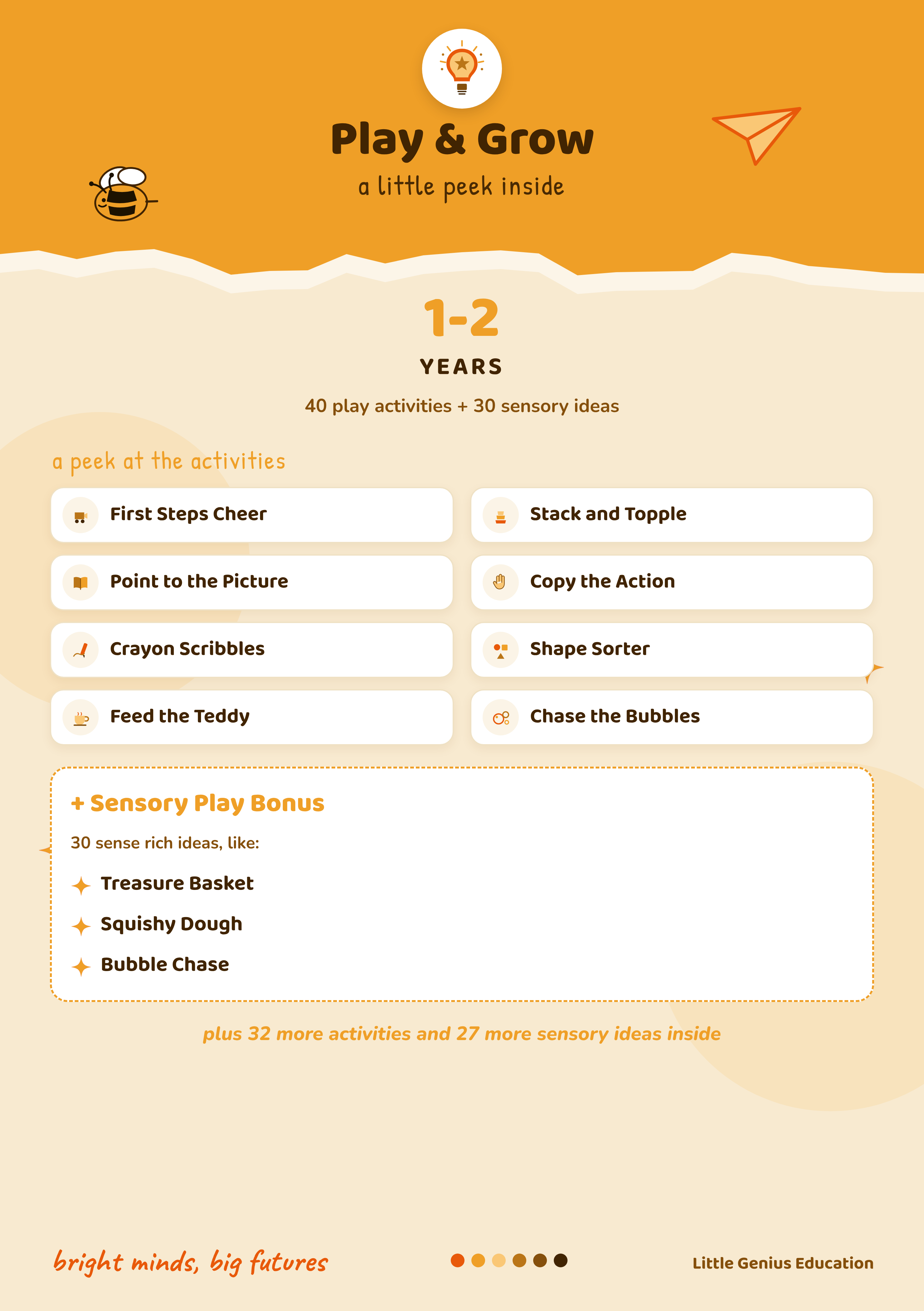 Play & Grow, 1 to 2 Years
